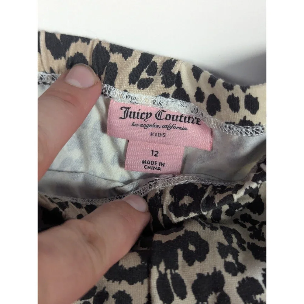 Juicy Couture Kids Cheetah Leggings Size 12